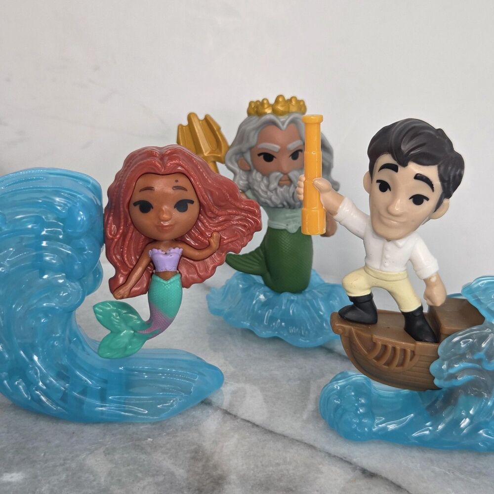 Disney Little Mermaid Figure Set Of 5 Ariel Ursula King Triton Prince Eric Toy